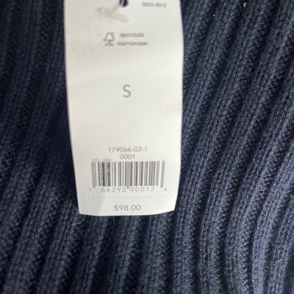 NEW Banana Republic Womens Zip Up Navy Sweater Vest - Picture 4 of 6